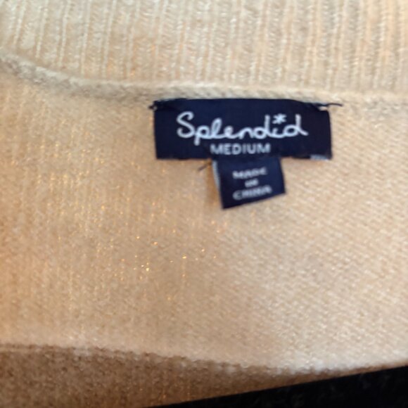 Splendid Brown/Biege Stripe Cardigan. Size M - Picture 2 of 7